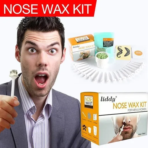 Nose Ear Hair Removal Wax Kit Sticks Easy Mens Nasal Waxing Remover Strips