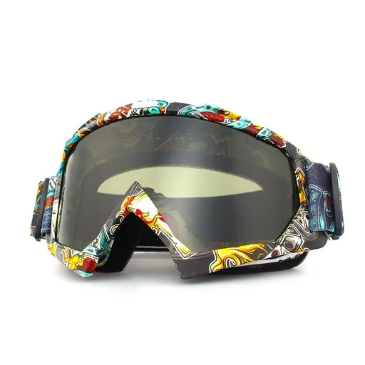 Motorcycle Dirt Bike Goggles, Motocross ATV Riding Goggles with Anti-Fog Lens