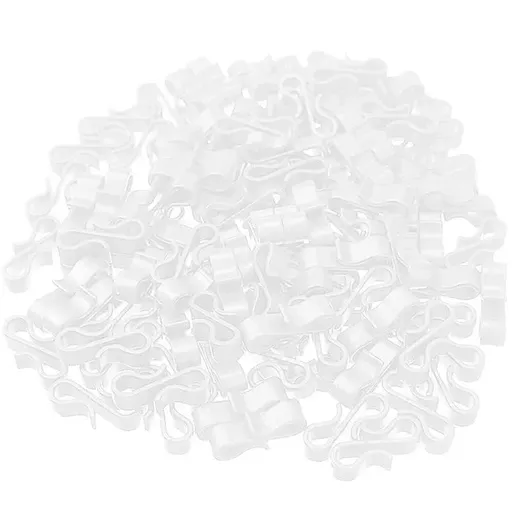 50PCS Led Fairy Lights Gutter Hooks Heavy Duty Clips Party Led Fairy Light - White