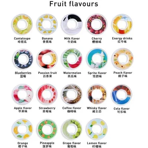 15 different flavour rings