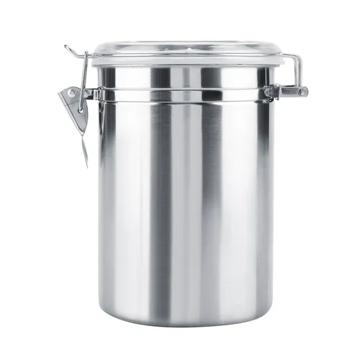Stainless Steel Coffee Container Vacuum Sealed Storage Jar for Sugar Tea Bean(1800ml)