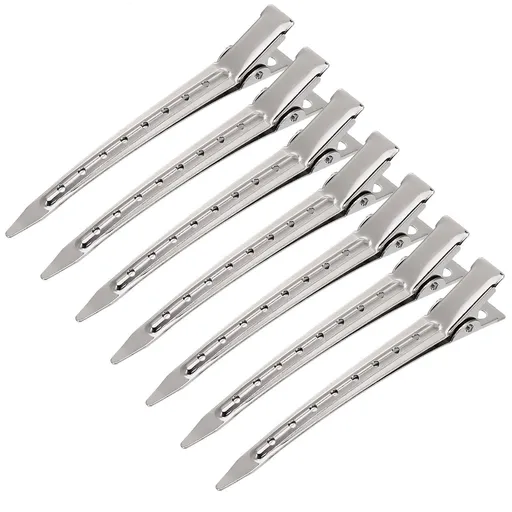 10Pieces Duck Bill Hair Clips 3.5 Inches Duckbill Hair Clips Metal Alligator Curl Clips for Women Styling Sectioning Long Hair
