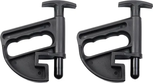 2 pieces - Tire heel clamp - Tire changer - tire pusher - Bead clamp - tire clamp - plastic - black - Universal - mounting aid - Rim Pry Wheel Changing Helper