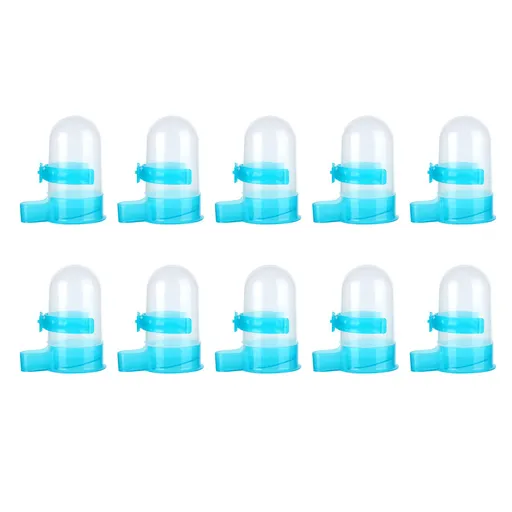 10Pcs Plastic Automatic Bird Food Feeder Hanging Bird Water Dispenser for Parrots Hamster