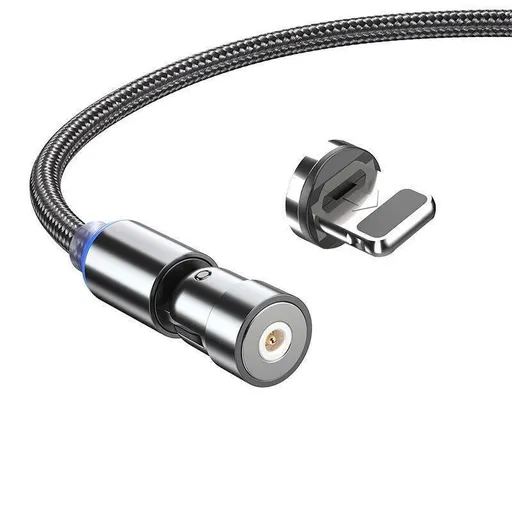 540 Degree Rotating Magnetic Charging Cable USB Data Cord for iPhone 1m 2m 3m - 1m