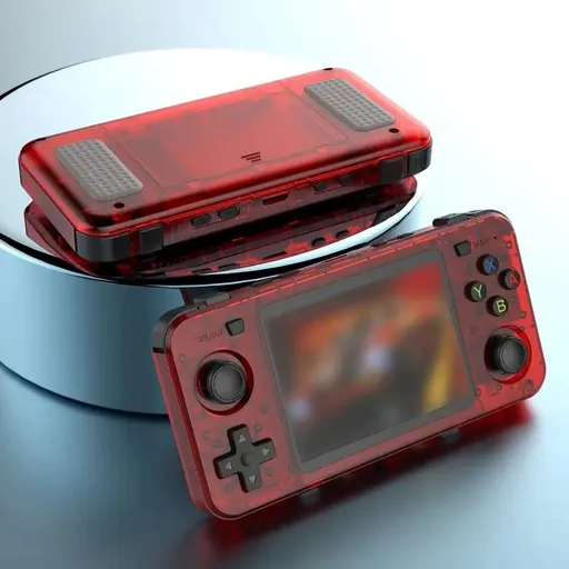 R36H Retro Game Console 64G Handheld with 23 Emulators, Linux System, 3.5-inch IPS Screen, 640×480 Resolution, USB Charging, Ultra-Long Battery Life, Perfect Gift for Friends.RED