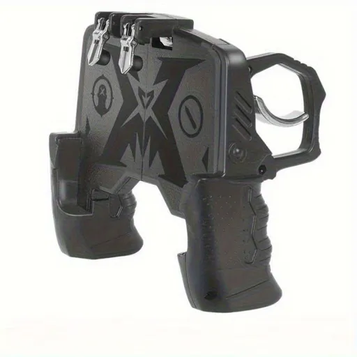 K21 Mobile Game Controller Gamepad L1 R1 Trigger Fire Buttons Ergonomic Grip for PUBG COD Mobile iOS Android Phone Black