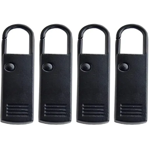 4PCS Zipper Pulls Tab Replacement Metal Zip Head Extension for Suitcase Backpack Sewing Accessories Replacement Zipper Pull