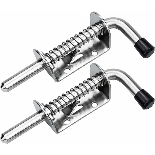 2 pcs Garage Door Lock Spring Latch Steel Spring Bolts Door Latches And Bolts 128Mm For Garage Door Garden Shed