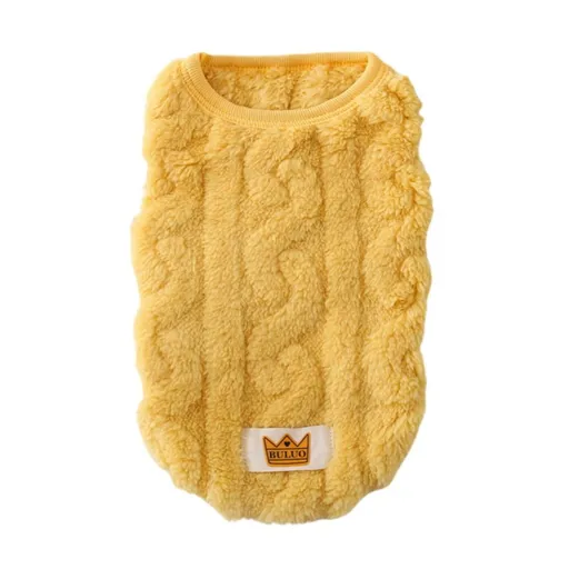 Cat Sweaters Kitty Sweater for Cats Knitwear,Small Dogs Kitten Clothes Male and Female,High Stretch,Soft,Warm Dog Clothes for Small Dog and Cat Winter XS Yellow