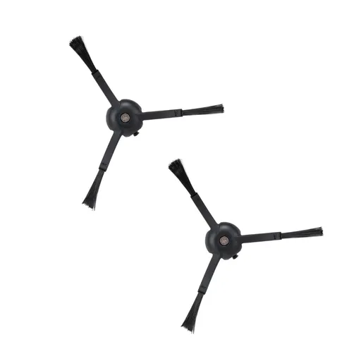 Side Brushes Replacement (2 Pieces) for S8 Pro Ultra, S7 Max Ultra, Qrevo, Qrevo Slim, Series of S7 MaxV/S7/Q7Max/Q8 Max/S8/Q7/Q5/S6/S5/S4/E5/E4/E3/E2 Robot Vacuum Cleaner, Black