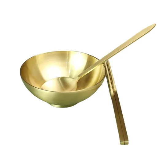 1 Set Metal Chopsticks Salad Bowl Ramen Bowls Bowl Reusable Bowls Bowl Metal Bowl Dessert Storage Bowl Kitchen
