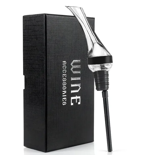 Wine Aerator Pourer with Gift Box Fast Red Wine Air Infusion Single or Three Piece Set - Long Stem Aerator