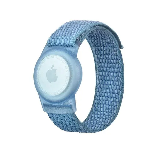 AirTag Wristband Protective Cover Nylon Large Blue