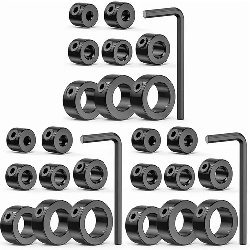 Drill bit stop ring kit, 27PCS adjustable drilling depth stop ring limit ring, with carbon steel drill bit kit