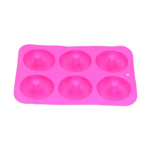 Donut Baking Pans 6 Grid Silicone Non Stick Donut Moulders for DIY Baking Lovers