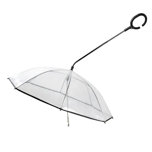 Enjoying Pet Umbrella Leash Rainproof Snowproof Walking Dog Leash Umbrella for Small Dogs Adjustable Dog Umbrella