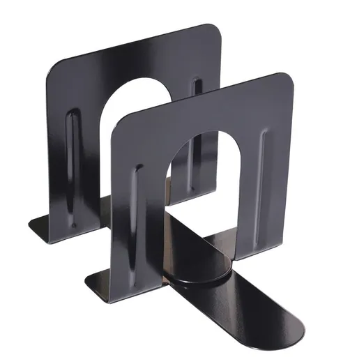1 1/4 Bookends Gauge Economy Pair x 3/4 Standard Heavy 5 x 5 4 & Stationery, 2Pc Book Baffle Book Clip Board Book Clip Support One Size Black