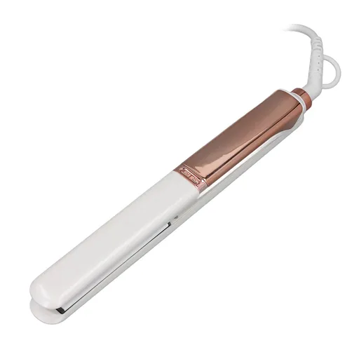 Flat Iron Hair Straightener Fast Heating Ultra Thin 60W LED Display Auto Off Portable Ion Hair Straightening Tool White EU Plug