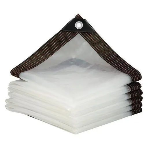 Clear Tarps Heavy Duty, Waterproof Tarpaulin Cover Greenhouse Garden Plant Patio 5 x 6.5FT 6.5*8ft
