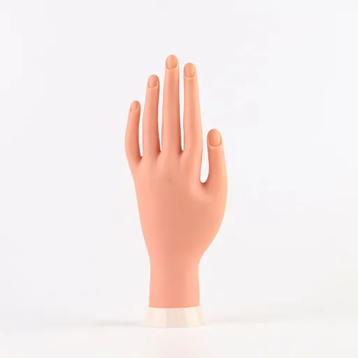 Practice Nail Tips Art Trainer Training Hand Tool Flexible Bendable Movable Fake Mannequin Left Hands Manicure Tool