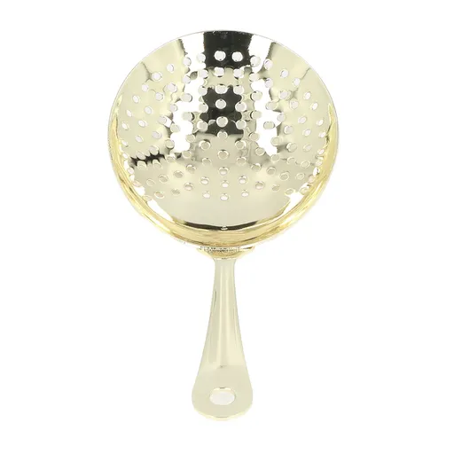 Cocktail Strainer Professional Stainless Steel Shell Cocktail Strainer for Bar Club Restaurant Gold