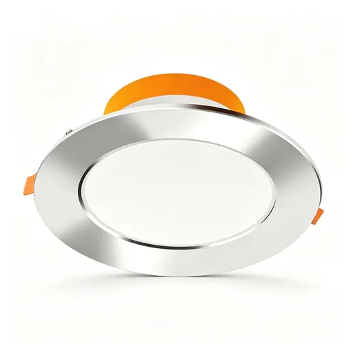 All Aluminum Bright Silver 18W Cool White (Cutout 15-17cm) | Recessed LED Downlight | Christmas Extra Bright Gift | Large Silver Trim High Power Ceiling Light