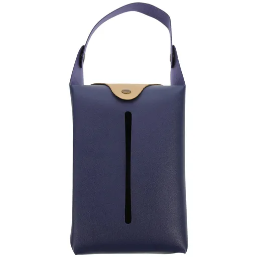 Car Tissue Holder Hanging Car Tissue Storage Box Exquisite PU Leather Napkin Dispenser Storage Case Universal
