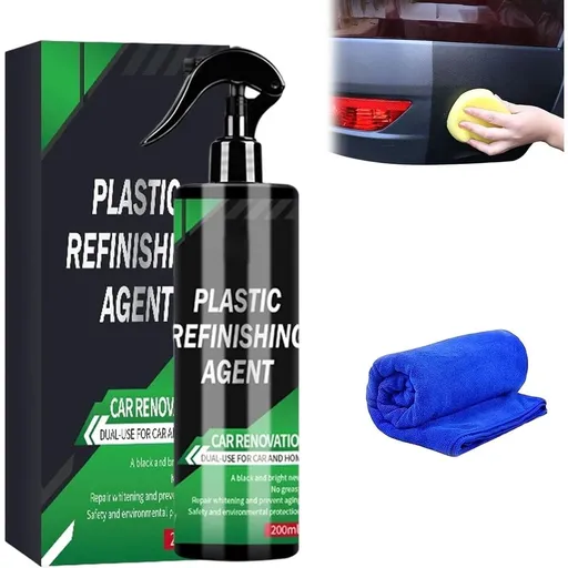 Car Interior Plastic Renovation Spray,Plastic Trim Restorer,Automotive Plastic Restorer,Plastic Refinishing Agent,Bring Plastic Back to Life,3-Minute Plastic Revival