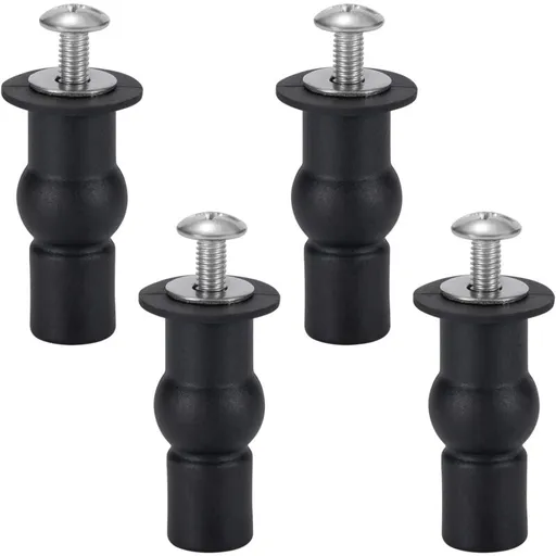 Toilet Seat Fixing Toilet Seat Hinge Toilet Seat Fixing Screws For General Toilet Seats 4 pcs Black
