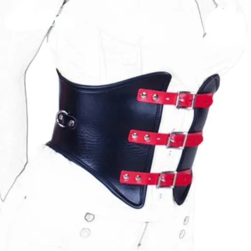 House Of Dasein Leather Corset Sex Toys Fetish Slave Restraint Waist Costume For Women - L - Corset C L