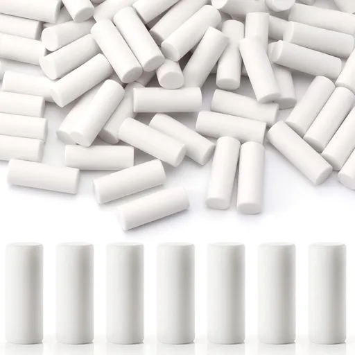 50pcs Mechanical Pencil Eraser Refills, Universal Twist Erase Eraser Refills Traceless Replacement, Pen Erasers Bulk Correction Supplies for Propelling Drafting Japan Pencils- White