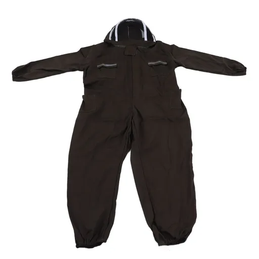 All in One Green Beekeeping Suit Ventilated Breathable Polyester Full Body Protective Beekeeper Clothes