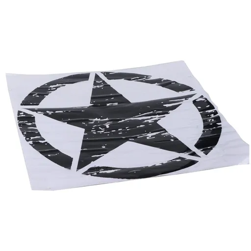 Auto Body Decal Body Graphic Decal, Exquisite Waterproof Star Shape Super Adhesion Black Car Body Sticker Replacement for Wrangler Decoration