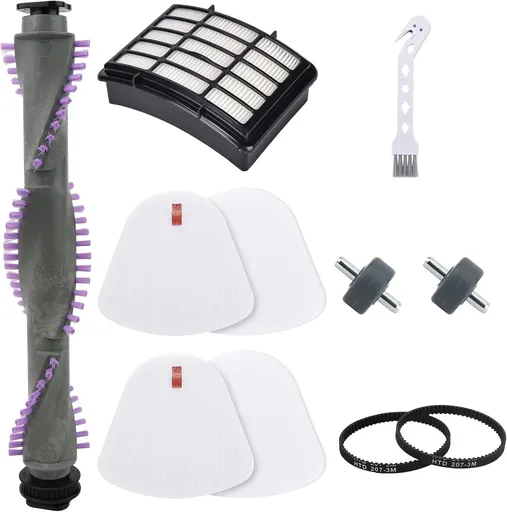 Brush Roll filter Replacement for Shark Navigator Lit Away NV350 NV351 NV352 NV356E S2 NV360 NV355 NV356 NV357 NV358 Vacuum Cleaner, with Belt and Wheels