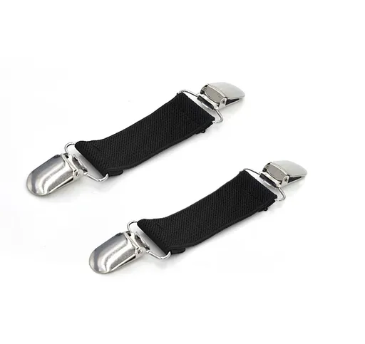 2 Pieces Removable Flower Jean Button Pins, No-Sew Adjustable Waist Tighteners for Loose Jeans and Pants, Black, 13 x 2.5 cm