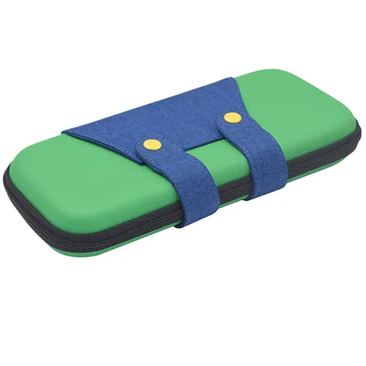 Carry Case Compatible with Nintendo Switch and New Switch2 Console with Pockets for Accessories and Games-Green