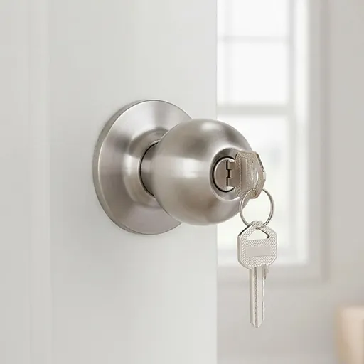 Round Door Lock Knob Set for Internal and Entry Doors