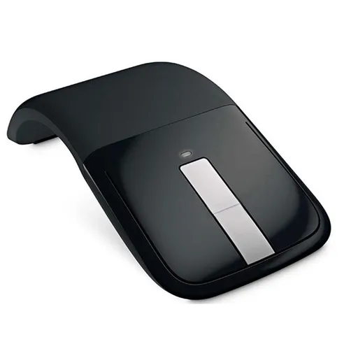 Wireless Mouse Portable Foldable Optical Mouse Ergonomic Wireless Gaming Mouse with USB Receiver Office Tools Black