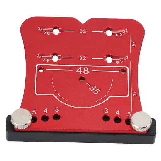 Cabinet Door Hinge Jig 35mm Concealed Hardware Drilling Marking Template Aluminum Alloy