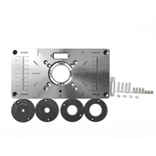 DIY Router Table for Woodworking Multifunctional Aluminum Router Table Insert Plate Trimmer Engraving Machine Woodworking