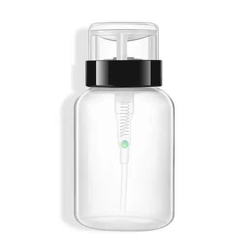200ml Push Down Dispenser Nail Polish Remover Empty Bottle Dispensers Nail Polish Remover Bottle Holder（5 pcs）