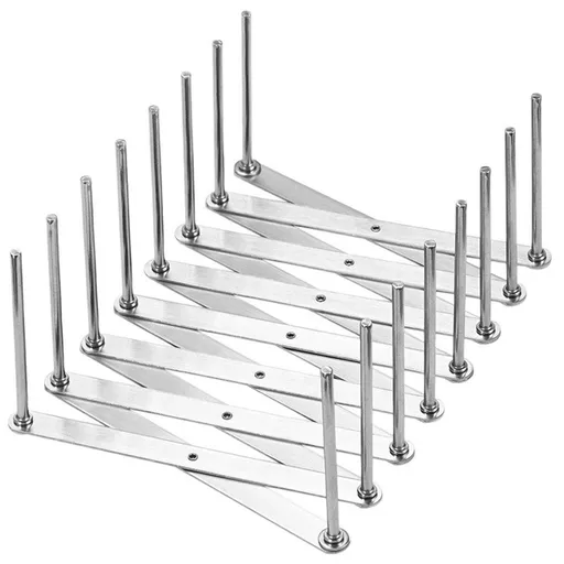 Pot Lid Organizer Pot Lid Holder Adjustable Pot Lid & Plate& Pans multipurpose Organizer Rack Holder Stainless Steel Dish Plate Drying Rack（Long 7-grid design）