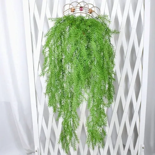 Faux Seaweed Wall Hanging Decor | Artificial Green Seaweed for Wedding Floral Arrangements & Photography Backdrop | 1 Piece