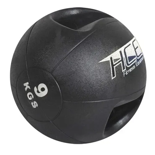 9KG Double Grip Handles Medicine Ball