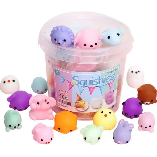36pcs Mini Squishy Assorted 1 Bucket