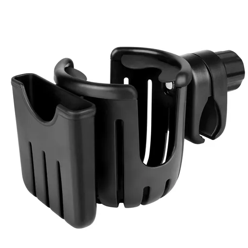 Stroller Cup Holder with Phone Holder, Bike Cup Holder, 2-in-1 Universal Cup Phone Drinks Holder for Stroller
