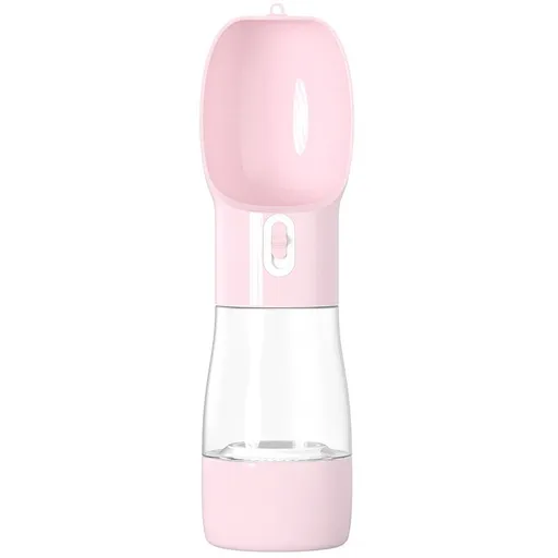 Dog Water Bottle for Walking, Multifunctional and Portable Dog Travel Water Dispenser with Food Container,Detachable Design Combo