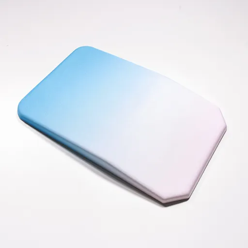 Gradual Blue Ergonomic PU Anti-Slip Mouse Pad with Wrist Support - Rectangular Gradient Desk Mat for Gaming and Office Use