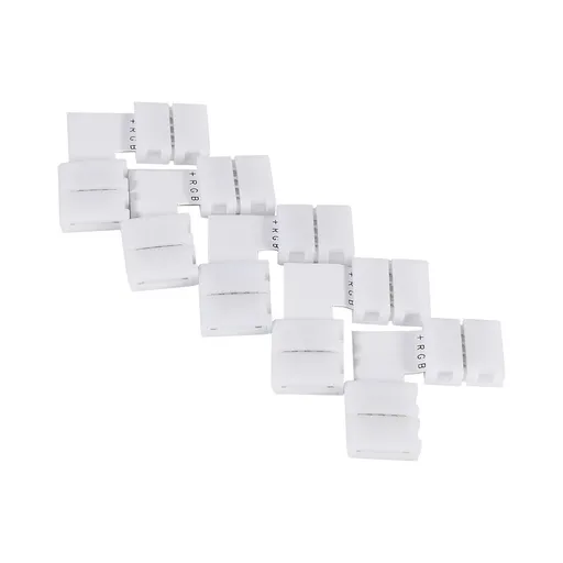 5Pcs L Shape 4pin 10mm Solderless Corner Connectors Adapters For RGB 5050 LED Strip Lights